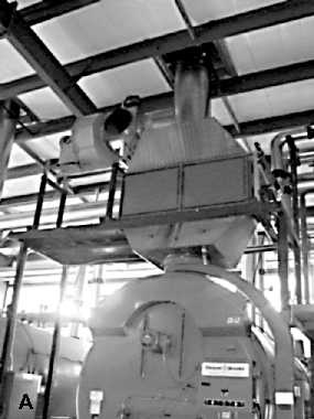 Carbon dioxide condenser and blower.