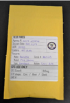 Photo of an evidence envelope with a properly affixed label.