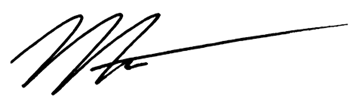 Signature of the Honourable Mike Harris
