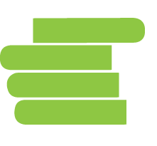 A pile of green books