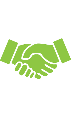 Green handshake