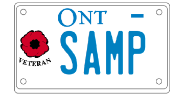 Illustration of Licence Plate — Veteran - Motorcycle